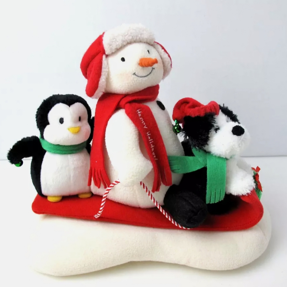 Hallmark Snow What Fun Sledders Jingle Pals Snowman 2007